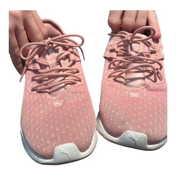 Puma pink sneakers size 7.5 GUC - Picture 5 of 8